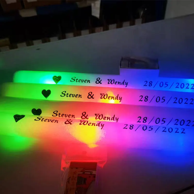 Flashing Led Foam Sticks Party - Świecące pałeczki LED, piankowe pałeczki świetlne,