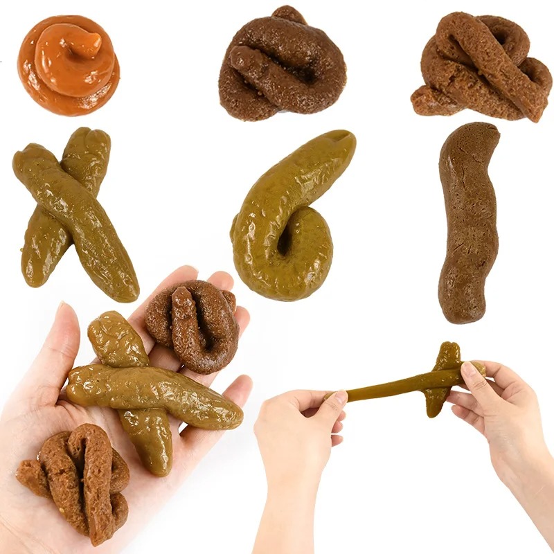 Fake Poop Gag Gift - Realistyczna gówno Bezpieczne i miękkie plastikowe