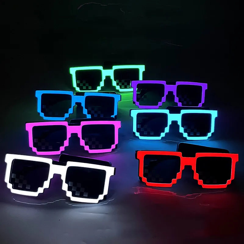 Glow In The Dark Party Glasses - Bezprzewodowe okulary LED z podświetleniem, okulary