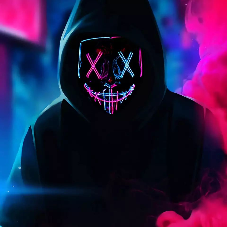 Led Purge Mask Halloween - LED Light up maska na Halloween