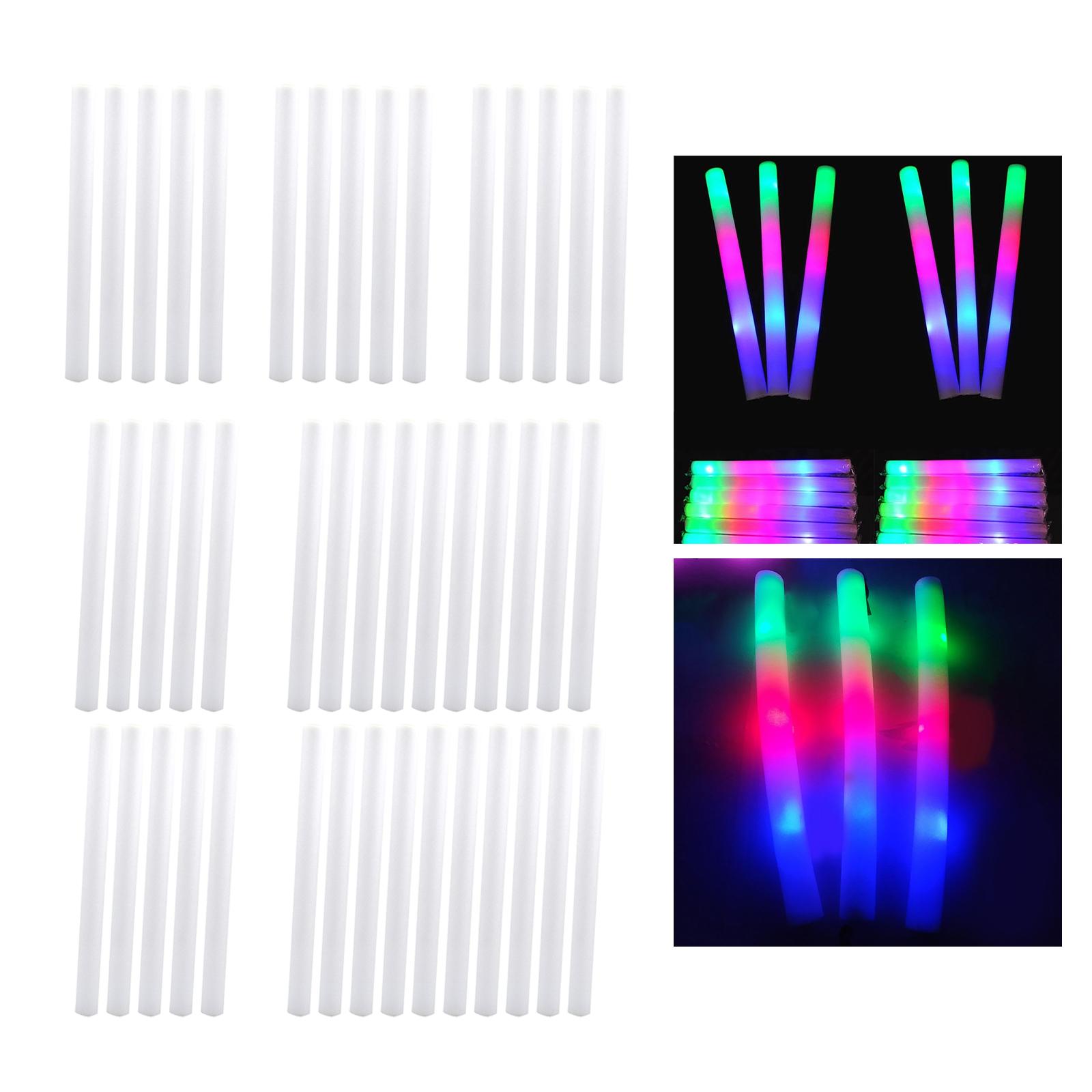 Flashing Led Foam Sticks Party - Świecące piankowe pałeczki LED na imprezy,