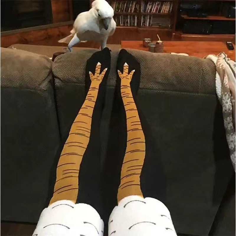 Funny Chicken Leg Socks - Damskie skarpetki w kształcie kurzych łap,