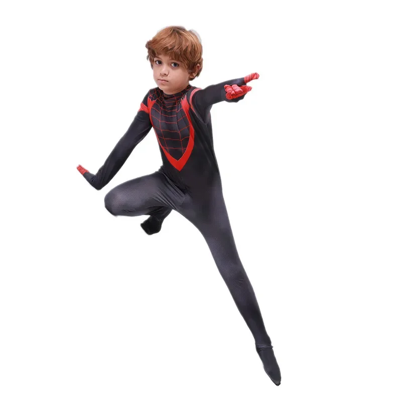 Spiderman Jumpsuit Kids - Kostium superbohatera dla dzieci 3-12 lat,