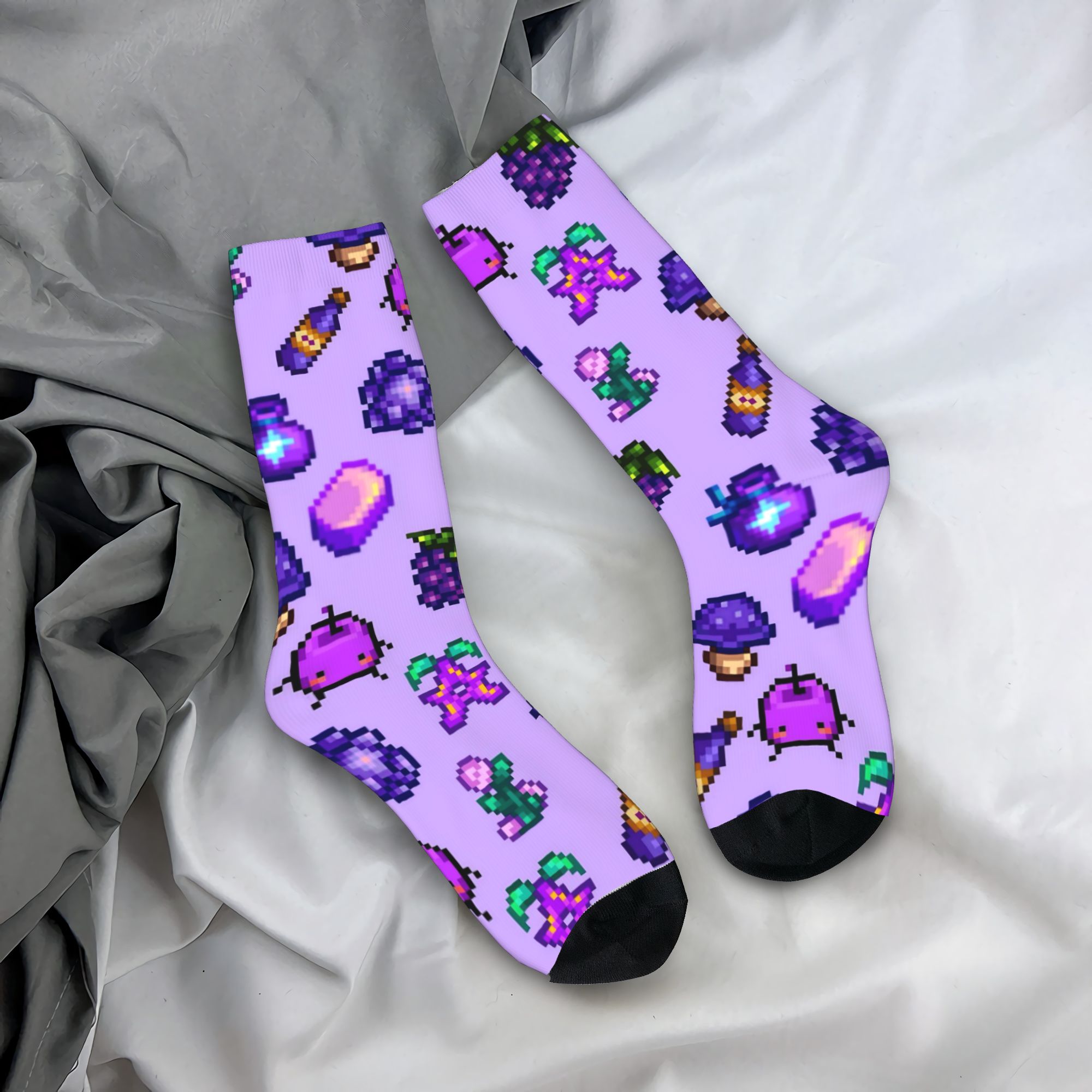 Funny Chicken Leg Socks - Skarpety Stardew Valley Zwierzęta Kurczak Damskie