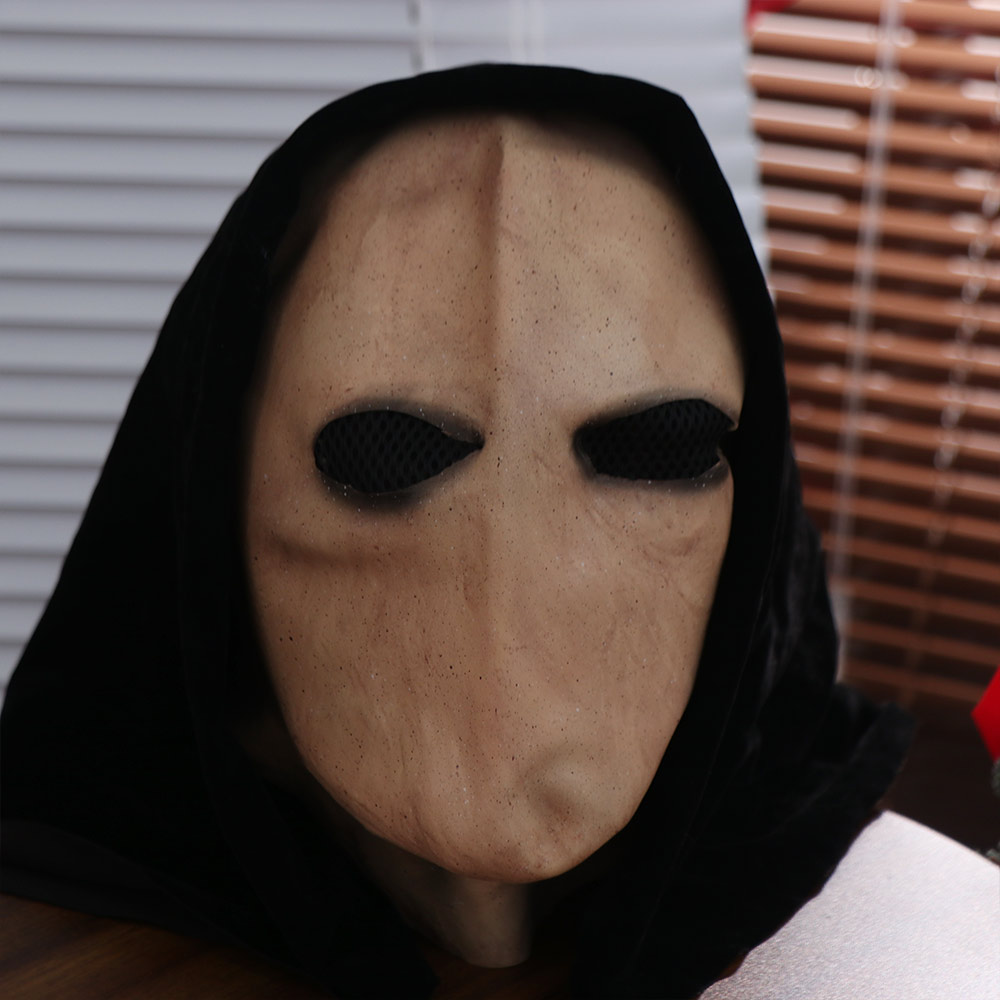 Latex Alien Mask Realistic - Maska Bez Twarzy Halloween Slenderman Przebranie