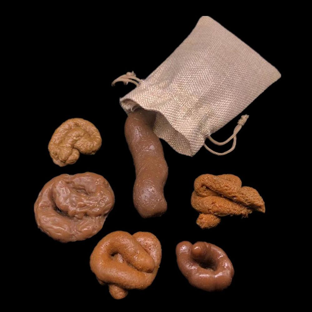 Fake Poop Gag Gift - 6 szt. żartobliwych gadżetów antystresowych –