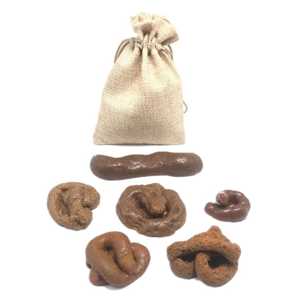 Fake Poop Gag Gift - Zestaw 6 sztuk fałszywych kupy na