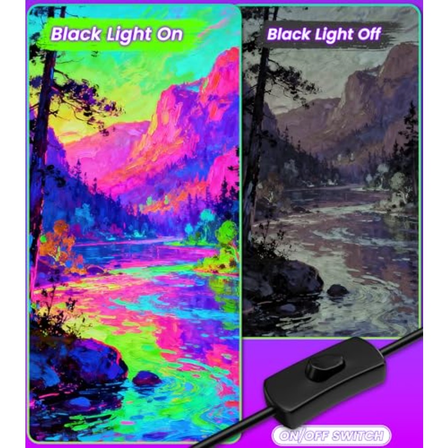 Zestaw 4 szt. LED Black Light  – Party Supplies recenzja i cena