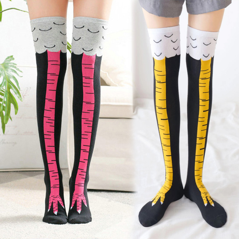 1 Para Damskich Podkolanówek z – Funny Chicken Leg Socks recenzja i cena