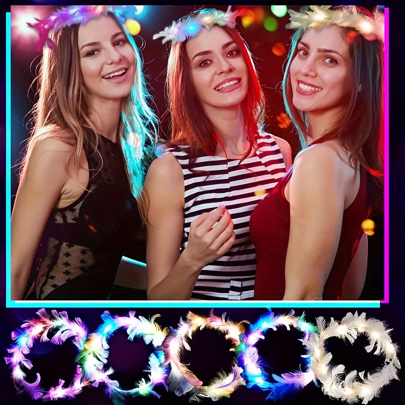 10 szt. Wianek z piór LED Opas – Glow In The Dark Party Glasses recenzja i cena