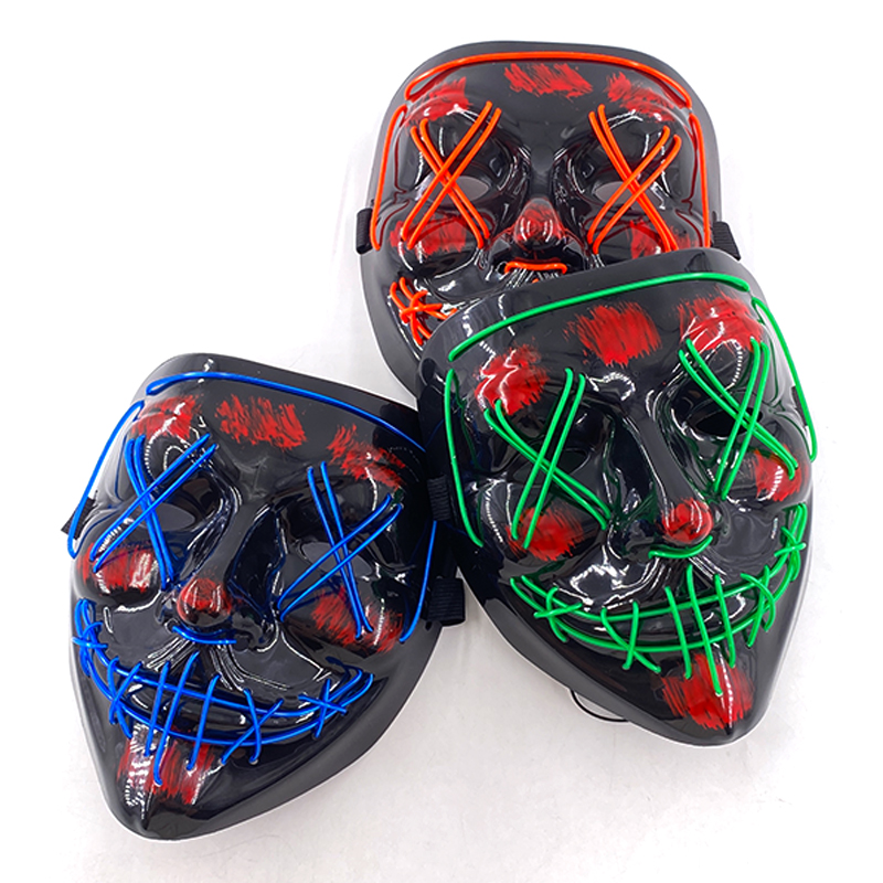 Hurtownia 10 szt. Masek LED Pu – Led Purge Mask Halloween recenzja i cena