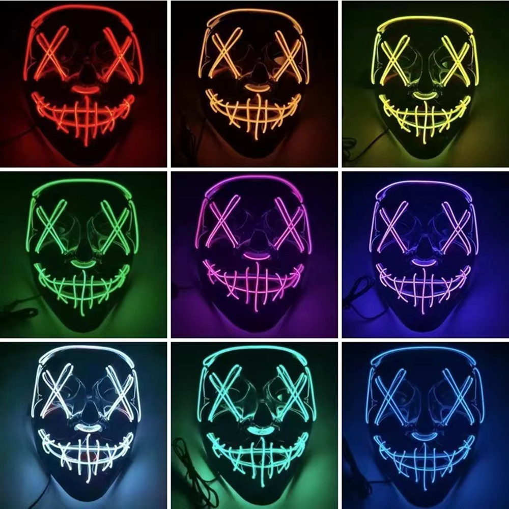 Maski na Halloween dla mężczyz – Led Purge Mask Halloween recenzja i cena