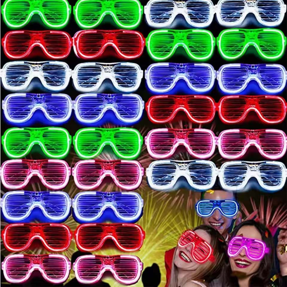 5-50 szt. Świecące Okulary LED – Glow In The Dark Party Glasses recenzja i cena