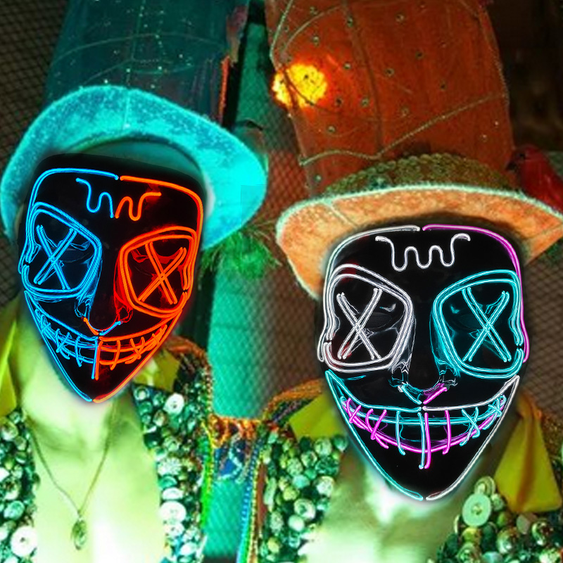 Bezprzewodowa świecąca maska L – Led Purge Mask Halloween recenzja i cena