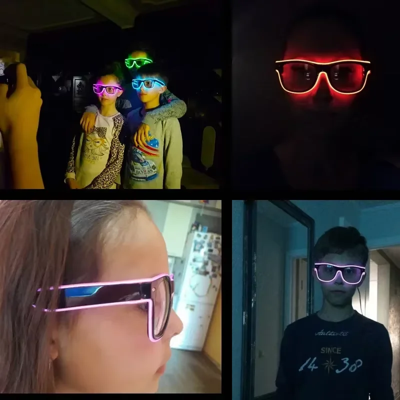 Neonowe okulary LED z kolorowy – Glow In The Dark Party Glasses recenzja i cena