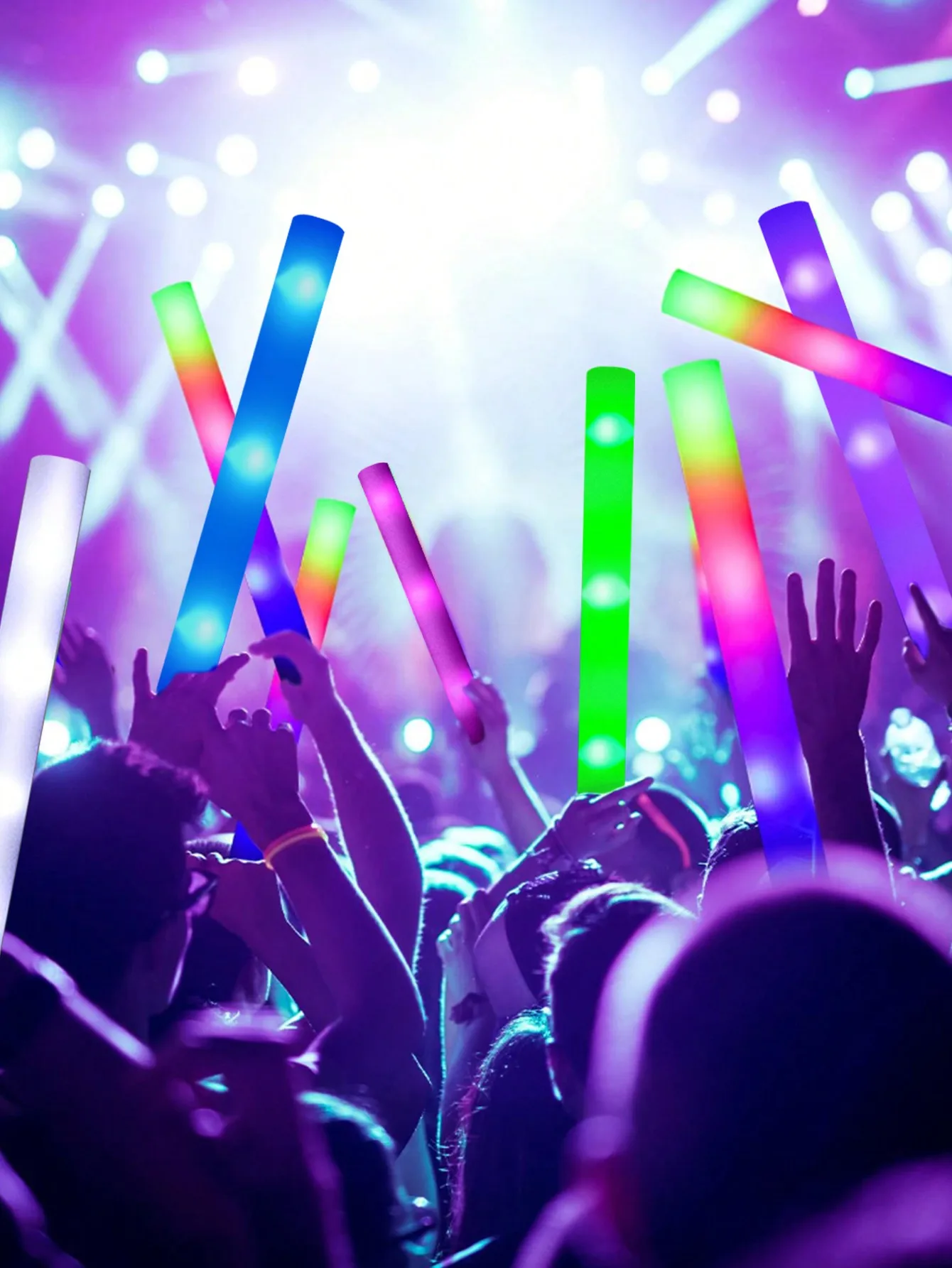 20/30 szt. LED Piankowe Pałecz – Flashing Led Foam Sticks Party recenzja i cena