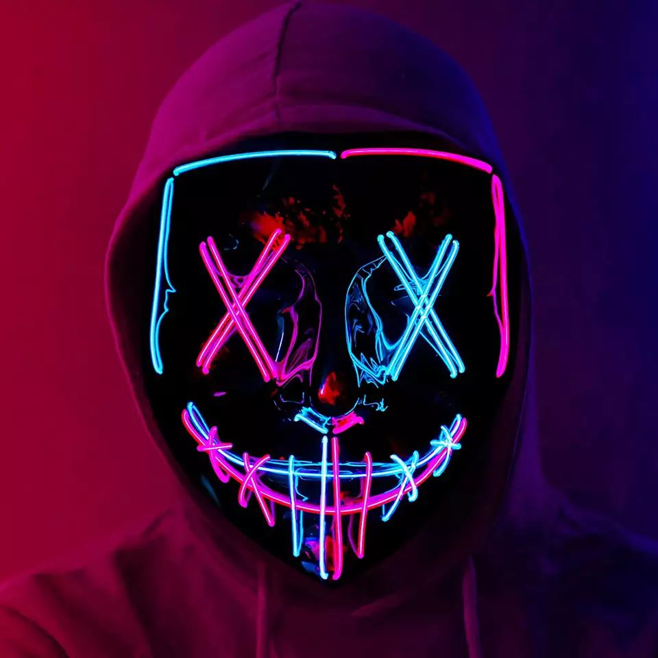 LED Light up maska na Hallowee – Led Purge Mask Halloween recenzja i cena