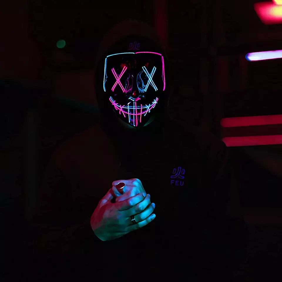 LED Light up maska na Hallowee – Led Purge Mask Halloween recenzja i cena