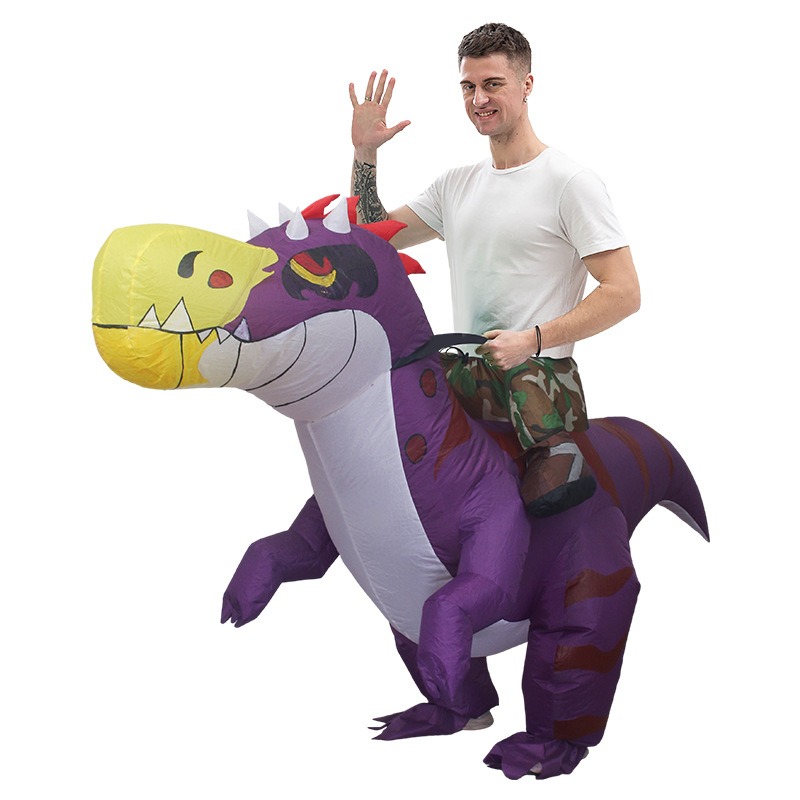 Kostium dmuchany dinozaur na H – Inflatable Dinosaur Costume Adult recenzja i cena