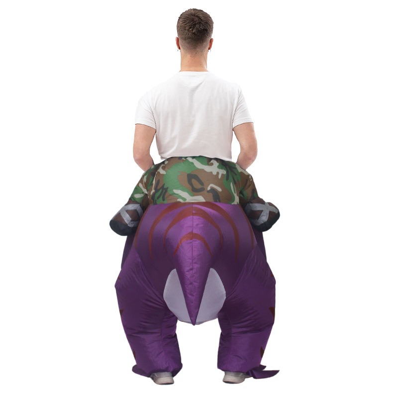 Kostium dmuchany dinozaur na H – Inflatable Dinosaur Costume Adult recenzja i cena