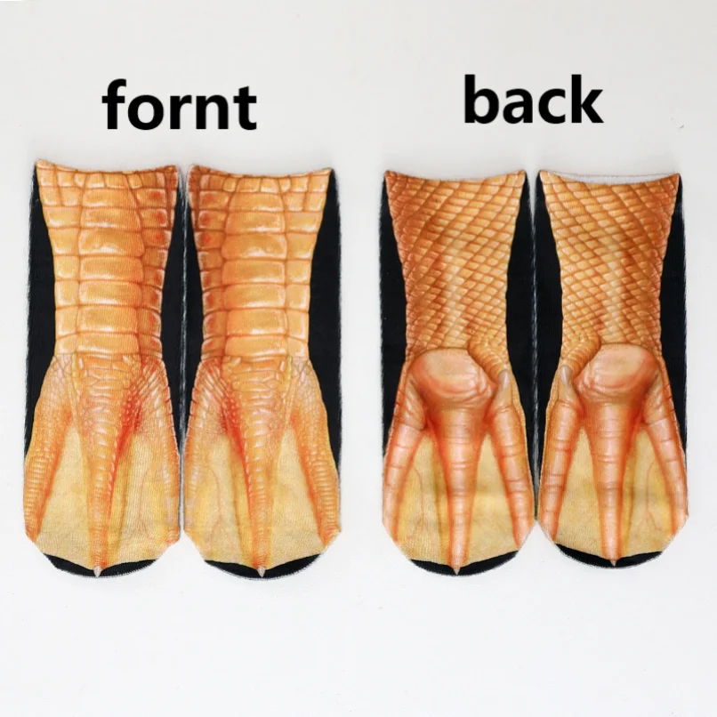 Śliczne skarpetki z nadrukiem  – Funny Chicken Leg Socks recenzja i cena