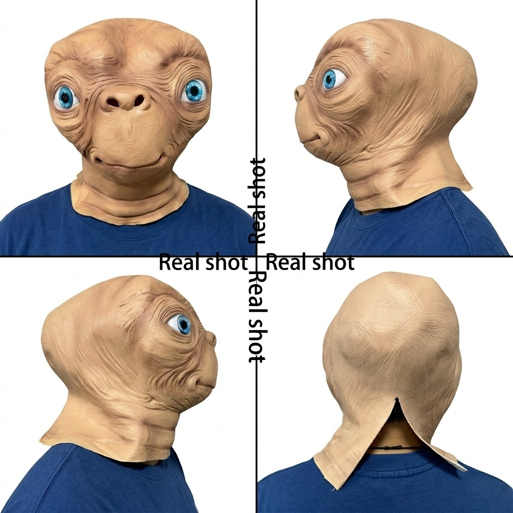Maska lateksowa ET Obcy Hallow – Latex Alien Mask Realistic recenzja i cena
