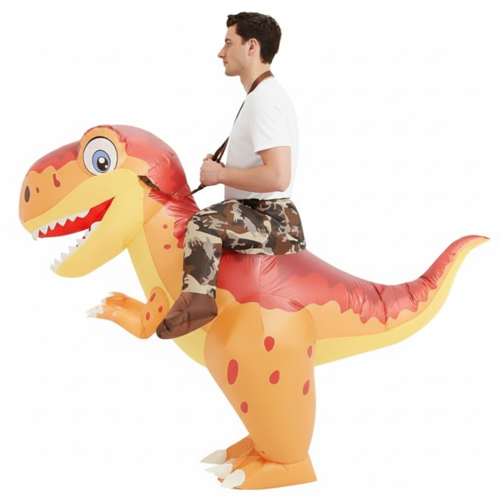 Kostium dmuchany dinozaura T-R – Inflatable Dinosaur Costume Adult recenzja i cena