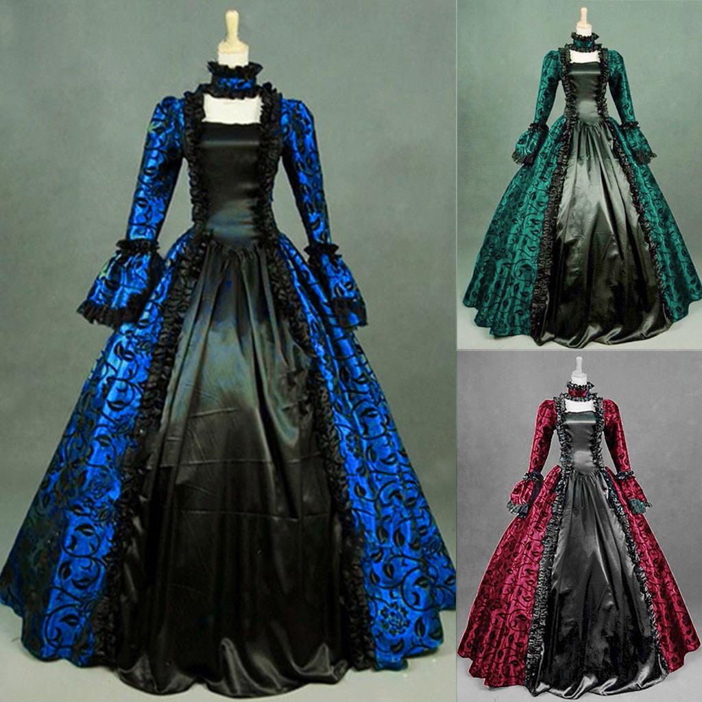 Damska Sukienka Vintage Eksklu – Medieval Renaissance Dress Women recenzja i cena