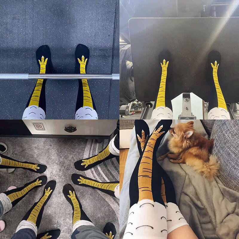 Damskie skarpetki w kształcie  – Funny Chicken Leg Socks recenzja i cena