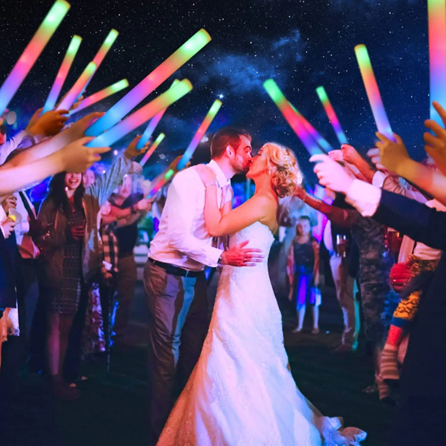 Świecące pałeczki LED, piankow – Flashing Led Foam Sticks Party recenzja i cena