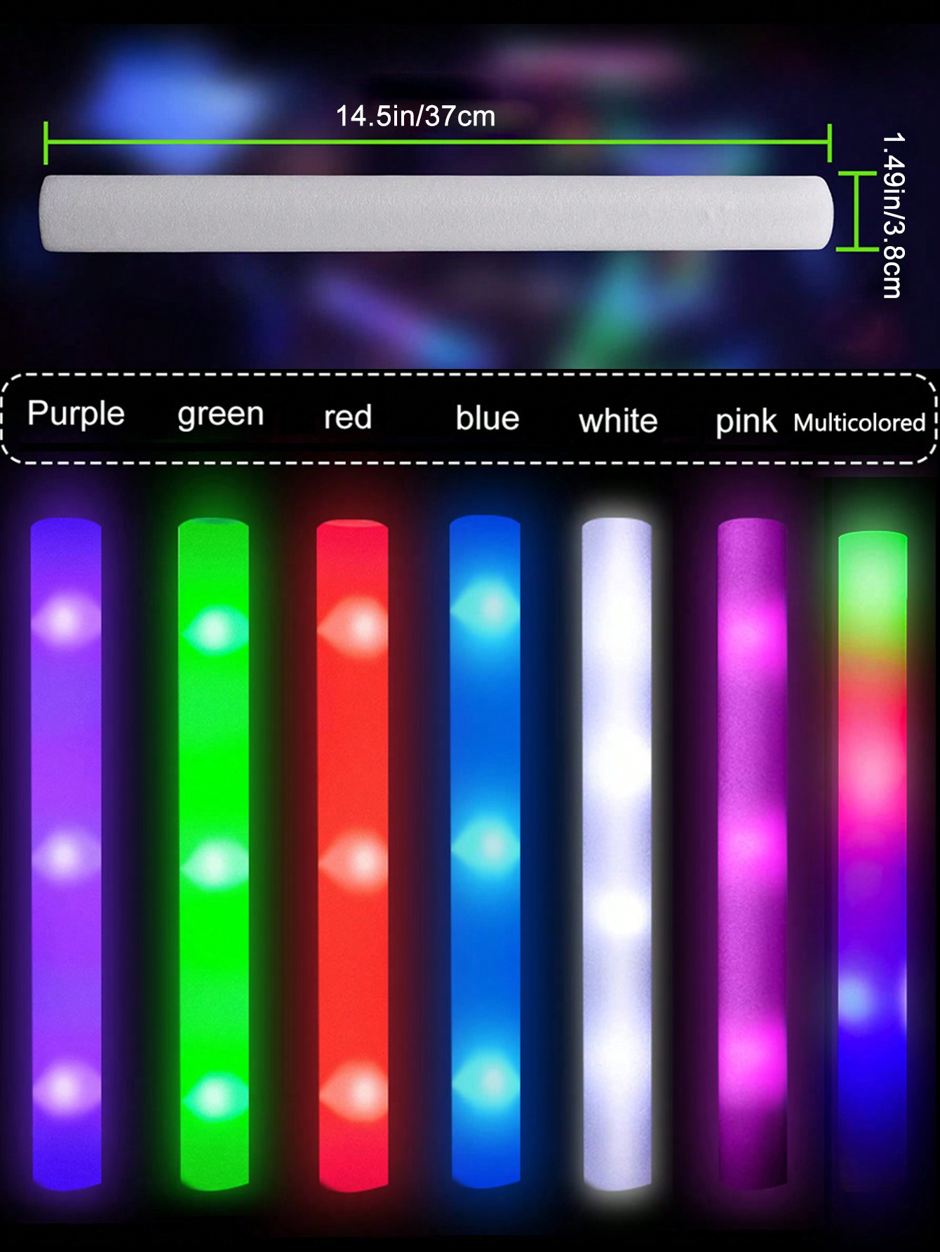 20/30szt Piankowe pałeczki świ – Flashing Led Foam Sticks Party recenzja i cena