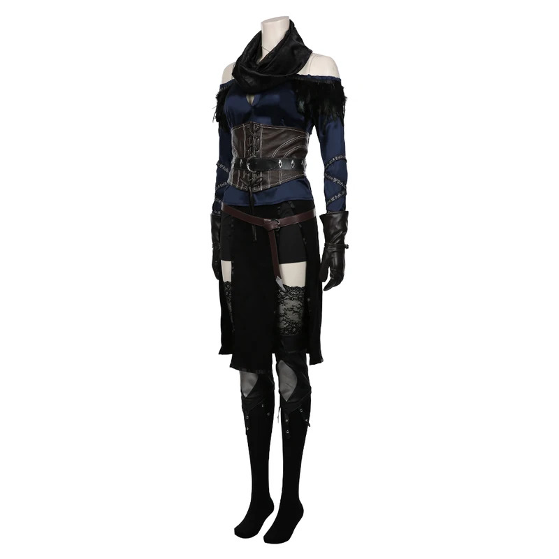 Yennefer Cosplay Fantazja Kost – Medieval Renaissance Dress Women recenzja i cena