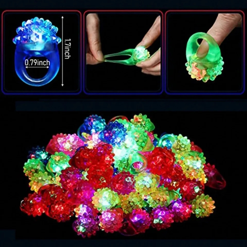 20/30/50szt Świecące pierścien – Glow In The Dark Party Glasses recenzja i cena