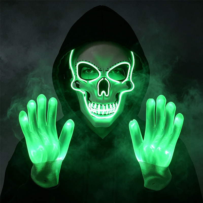 Zestaw: maska czaszki LED, świ – Led Purge Mask Halloween recenzja i cena