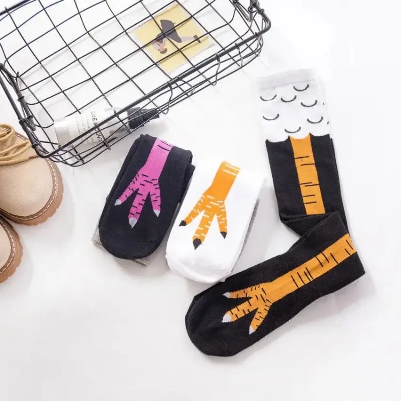 Śmieszne podkolanówki z nadruk – Funny Chicken Leg Socks recenzja i cena
