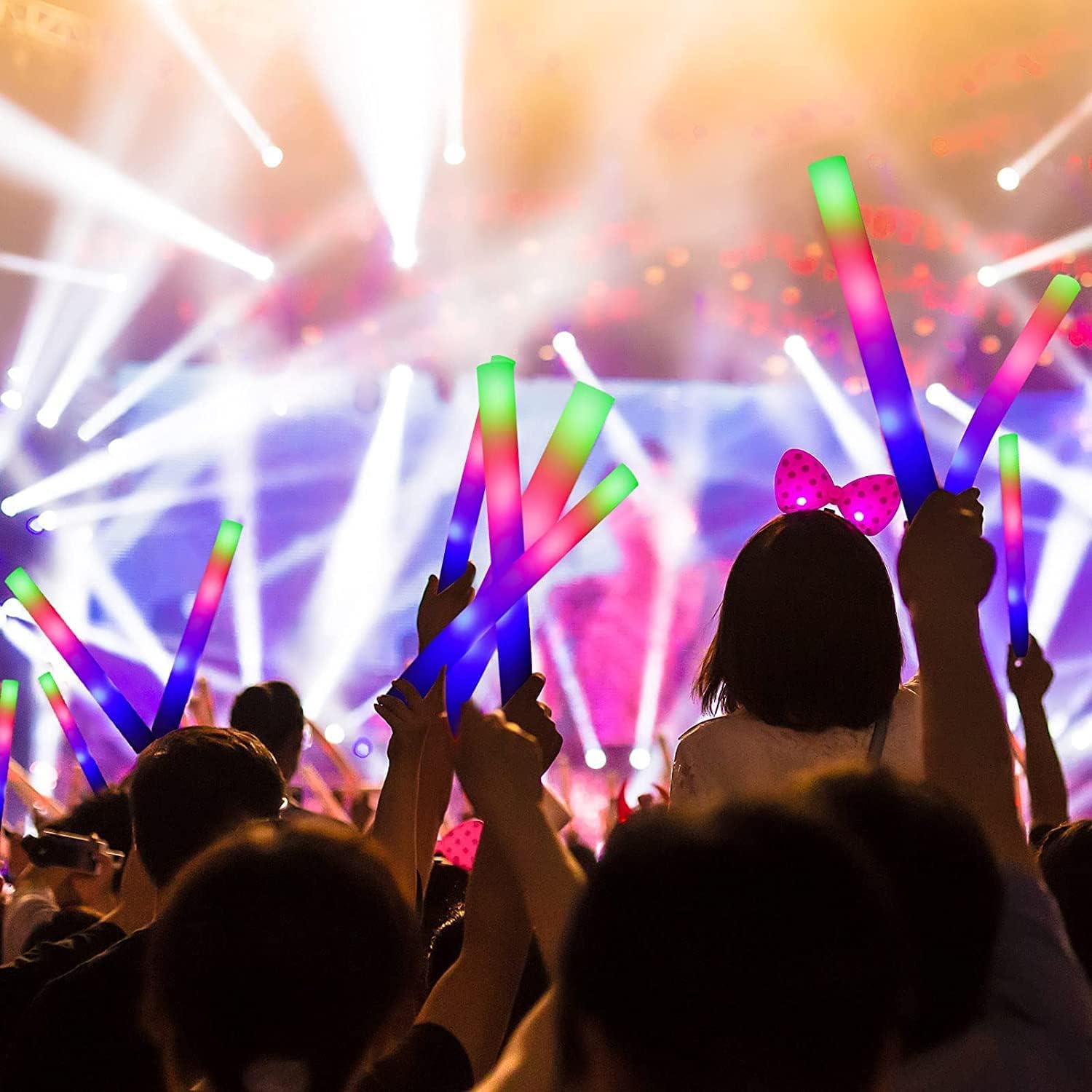 102 szt. LED-owych pałeczek pi – Flashing Led Foam Sticks Party recenzja i cena