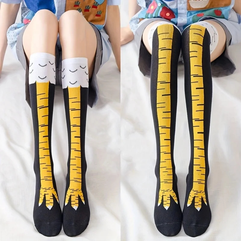 1/2 pary Skarpetki damskie za  – Funny Chicken Leg Socks recenzja i cena