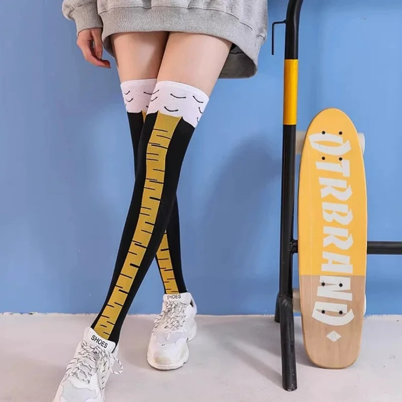 1/2 pary Skarpetki damskie za  – Funny Chicken Leg Socks recenzja i cena