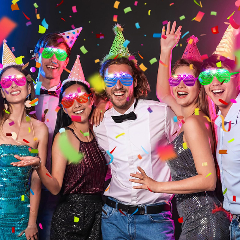 Okulary LED 6 Neonowych Koloró – Glow In The Dark Party Glasses recenzja i cena