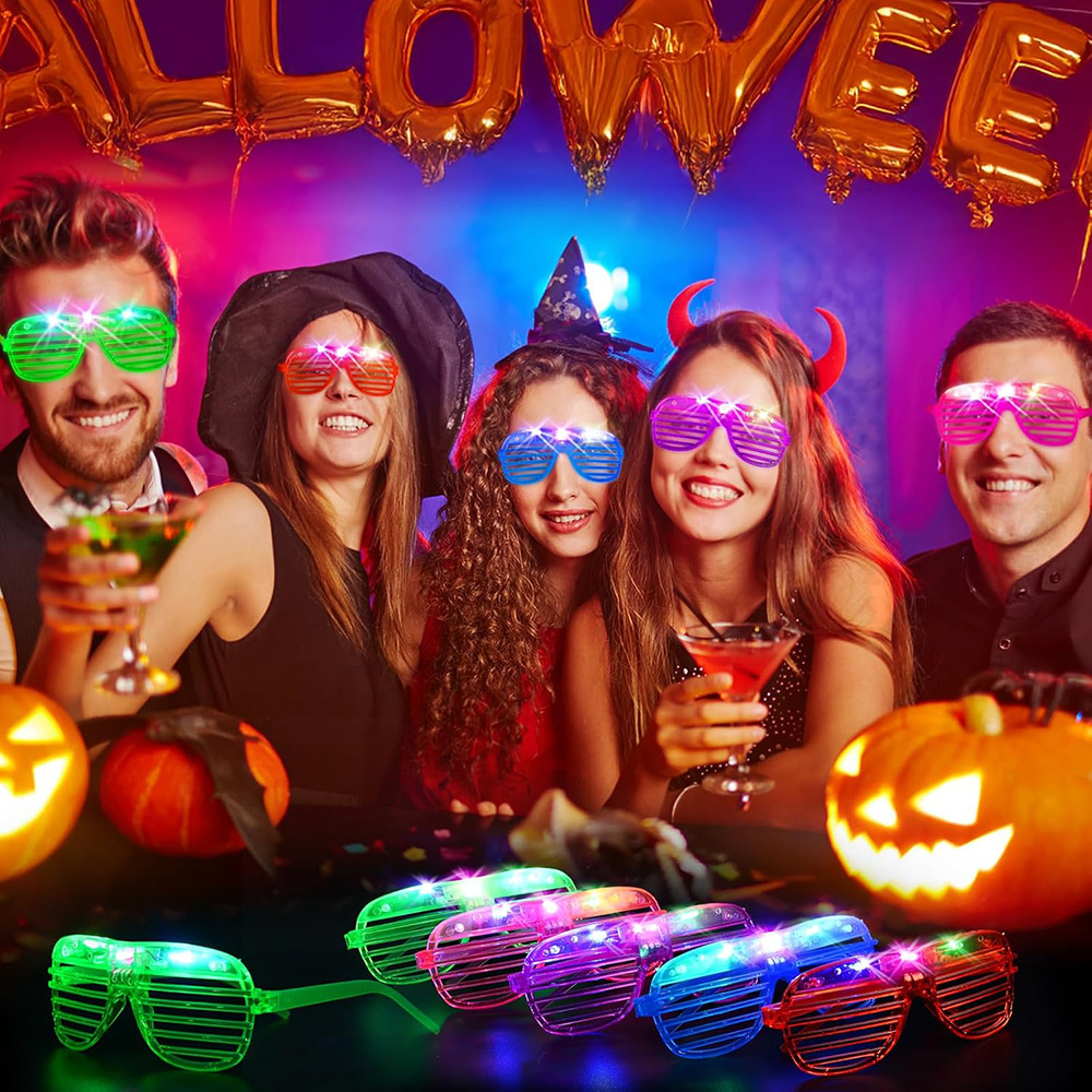 Okulary LED 6 Neonowych Koloró – Glow In The Dark Party Glasses recenzja i cena