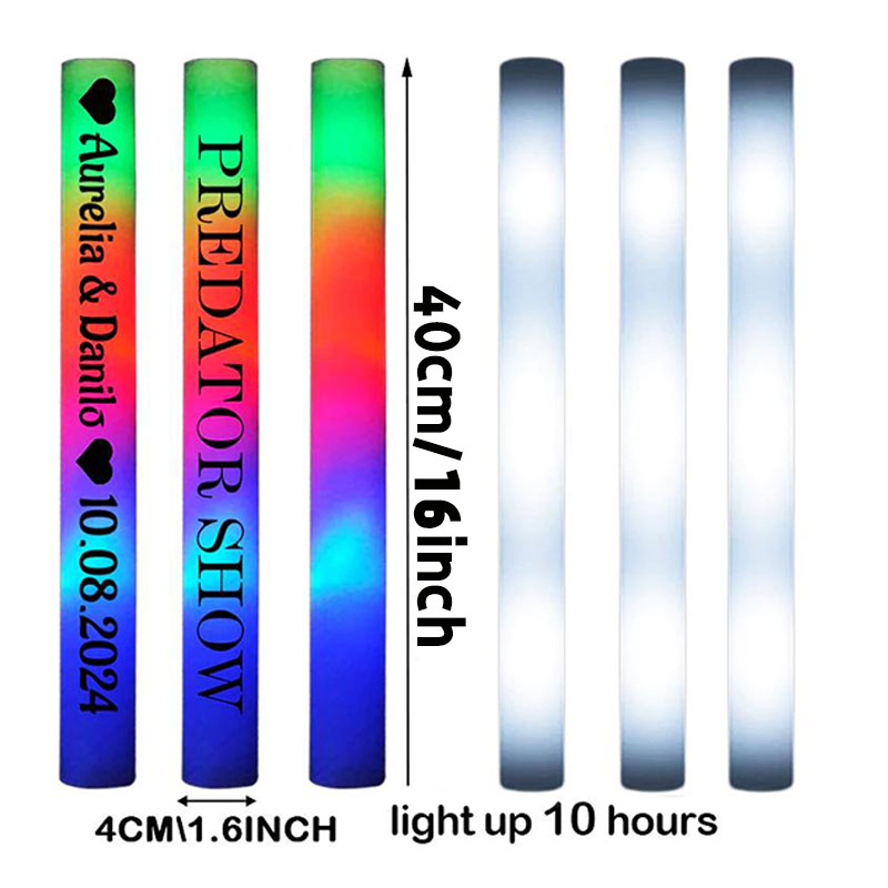 30 LED-owych świetlnych pałecz – Flashing Led Foam Sticks Party recenzja i cena