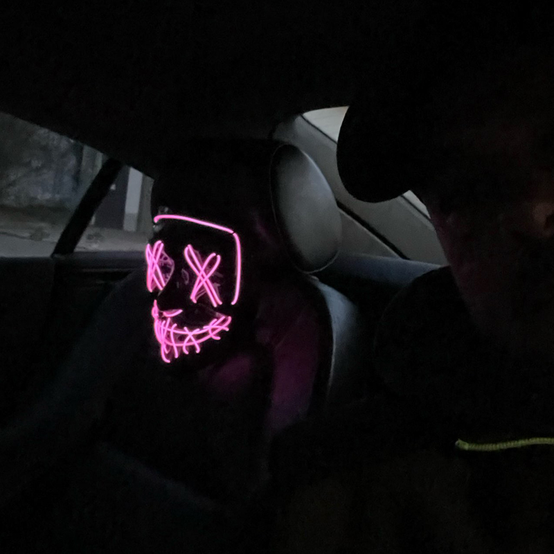 Bezprzewodowa maska LED imprez – Led Purge Mask Halloween recenzja i cena