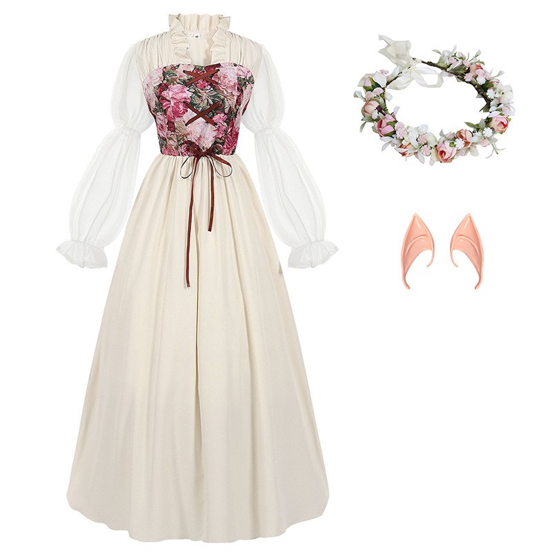 Sukienka w stylu renesansowym  – Medieval Renaissance Dress Women recenzja i cena