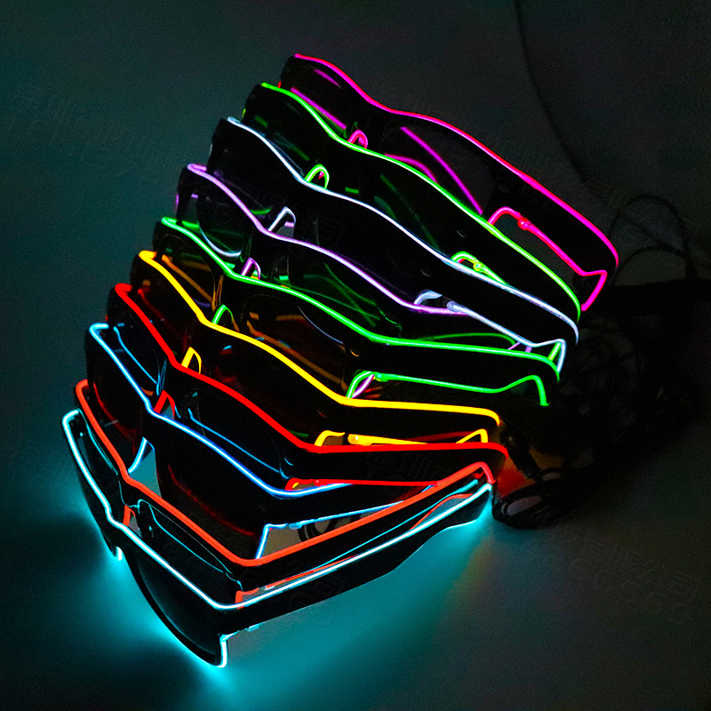 1PC migające podświetlany prze – Glow In The Dark Party Glasses recenzja i cena