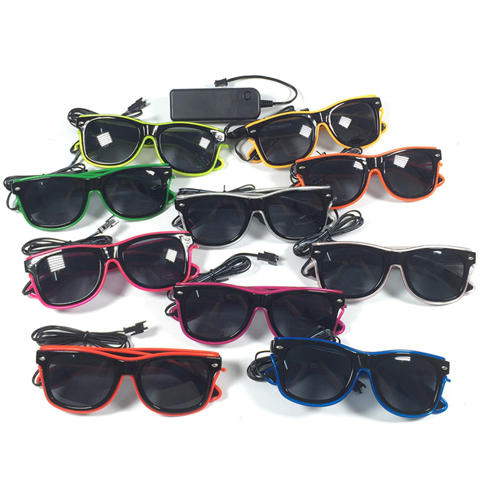 1PC migające podświetlany prze – Glow In The Dark Party Glasses recenzja i cena