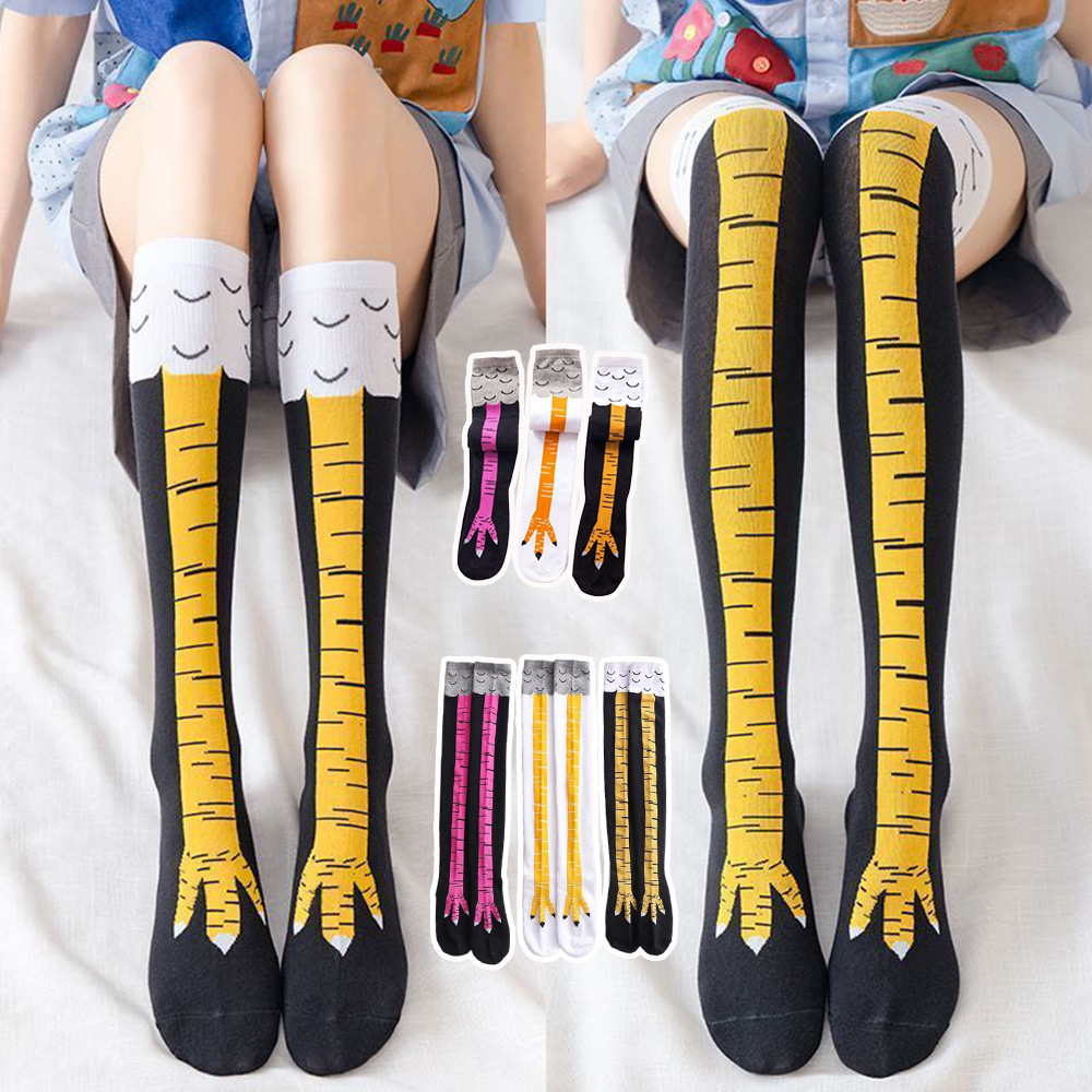 1-4 pary damskich podkolanówek – Funny Chicken Leg Socks recenzja i cena