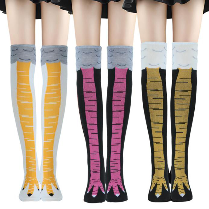 1-4 pary damskich podkolanówek – Funny Chicken Leg Socks recenzja i cena