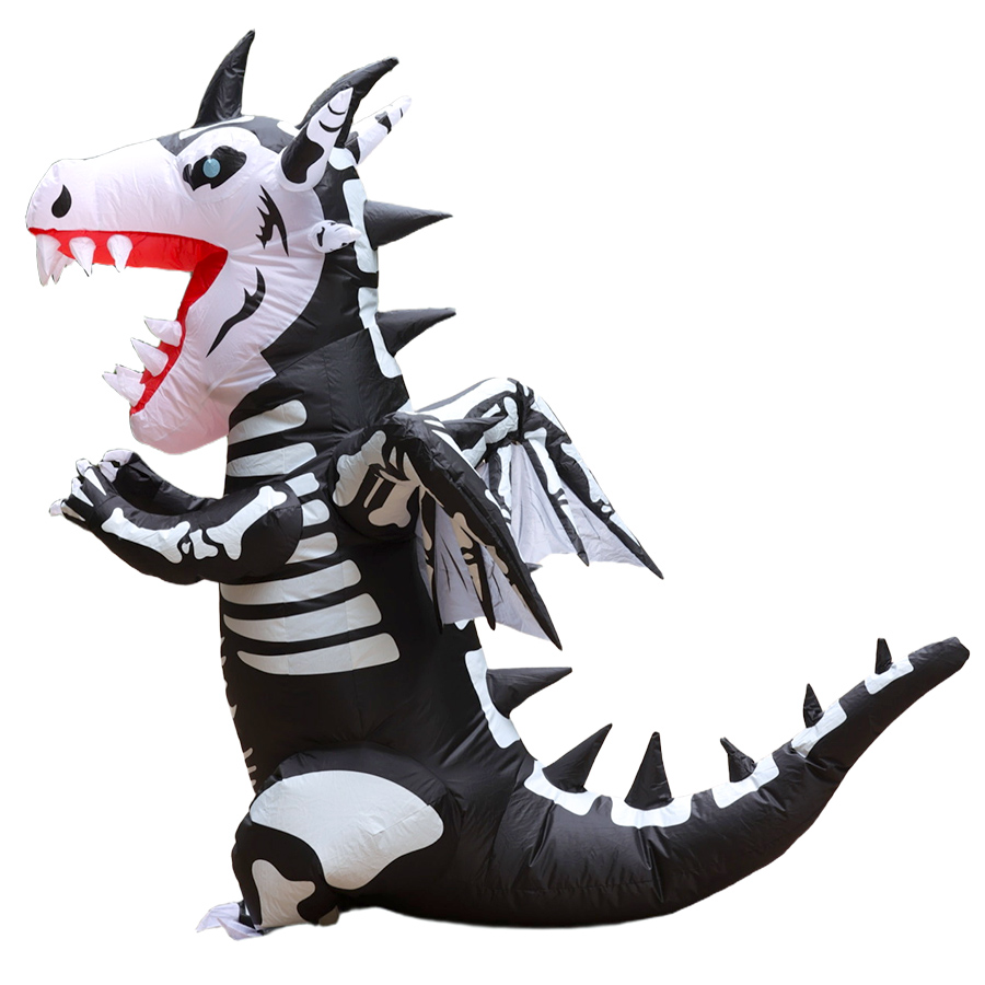 Kostium dmuchany na Halloween  – Inflatable Dinosaur Costume Adult recenzja i cena