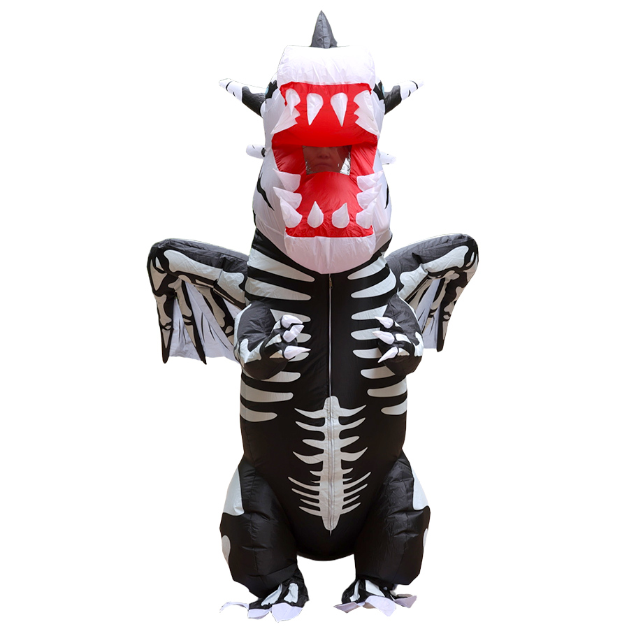 Kostium dmuchany na Halloween  – Inflatable Dinosaur Costume Adult recenzja i cena