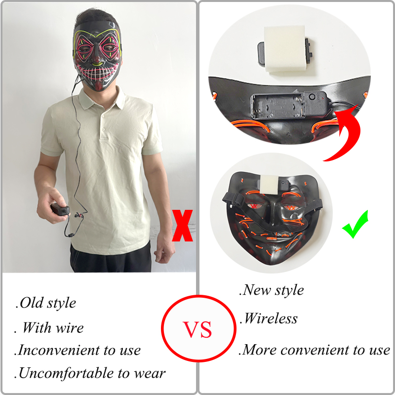 5 sztuk Hurtowo Straszne Maski – Led Purge Mask Halloween recenzja i cena